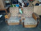 Lot de 2 fauteuils vintage, Enlèvement, Utilisé, Tissus, Art déco