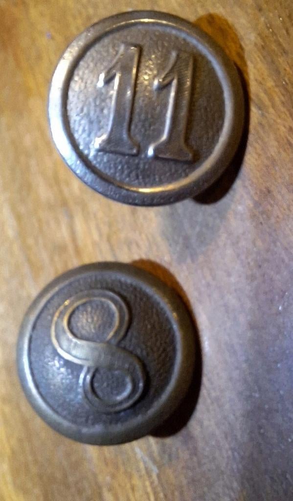 2 boutons uniforme prussien ww1, Collections, Objets militaires | Général, Enlèvement ou Envoi