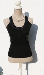 Prachtige top met pailletten M - Donna Concept, Maat 38/40 (M), Zwart, Donna Concept, Ophalen of Verzenden