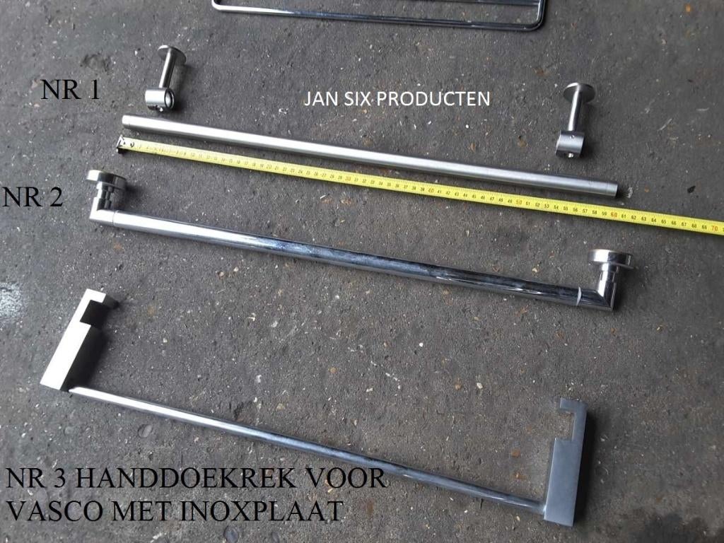 Handdoekrekje vasco 52/54 cm nr 3 : 65 eu, Bricolage & Construction, Sanitaire, Enlèvement, Neuf, Inox, Robinet