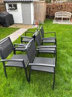 6 tuinstoelen en ligzetel exterioo Bristol, Enlèvement, Utilisé, Aluminium, Empilable