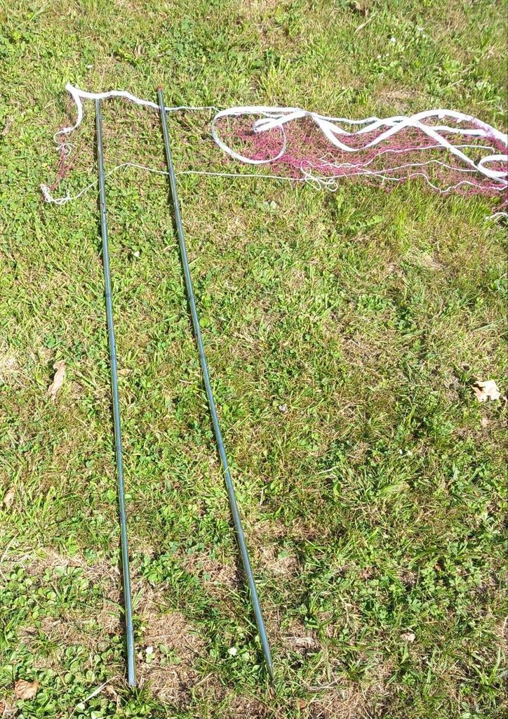 Meeneembaar net om badminton te spelen -> 3€, Ophalen, Gebruikt