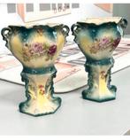 2x Antiek 1950 franse Vaas Vazen Barok Barrok Porselein, Antiek en Kunst, Ophalen of Verzenden