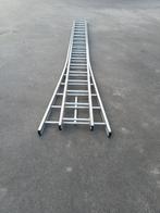 Aluminium ladder 2x18 treden, kan in een A stand staan, Doe-het-zelf en Bouw, Ophalen of Verzenden, Ladder