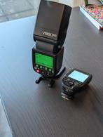 Godox V860 II (voor Canon) + X-Pro C transmitter, Ophalen of Verzenden, Gebruikt, Canon