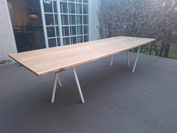 Prachtig en uniek houten tafelblad/tafel!, Huis en Inrichting, Tafels | Eettafels, Ophalen