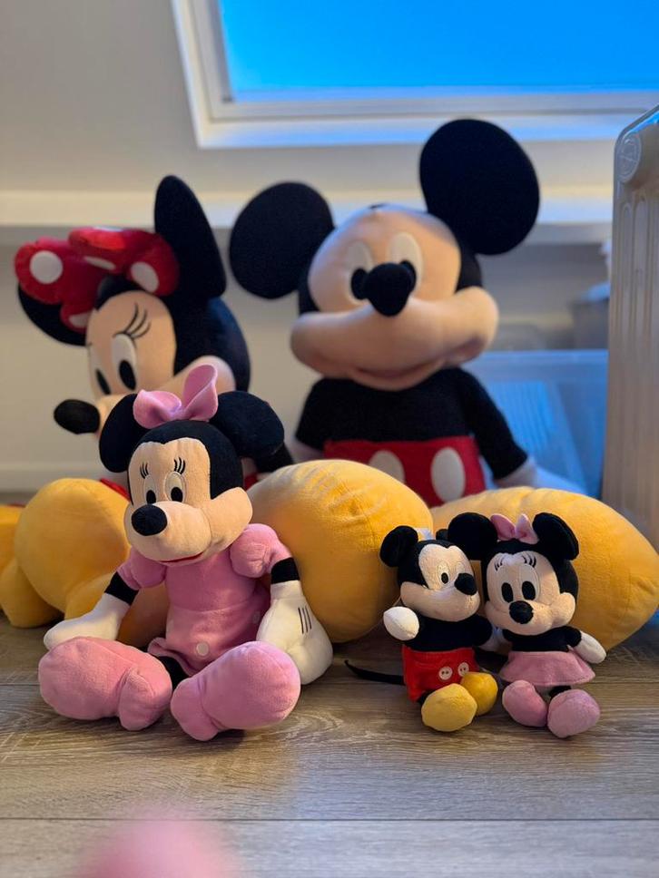 Mickey & Minnie Mouse Disney knuffels, Verzamelen, Disney, Zo goed als nieuw, Knuffel, Mickey Mouse, Ophalen
