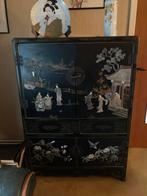 Armoire chinoise en laque avec stéatite, Maison & Meubles, Enlèvement, Comme neuf