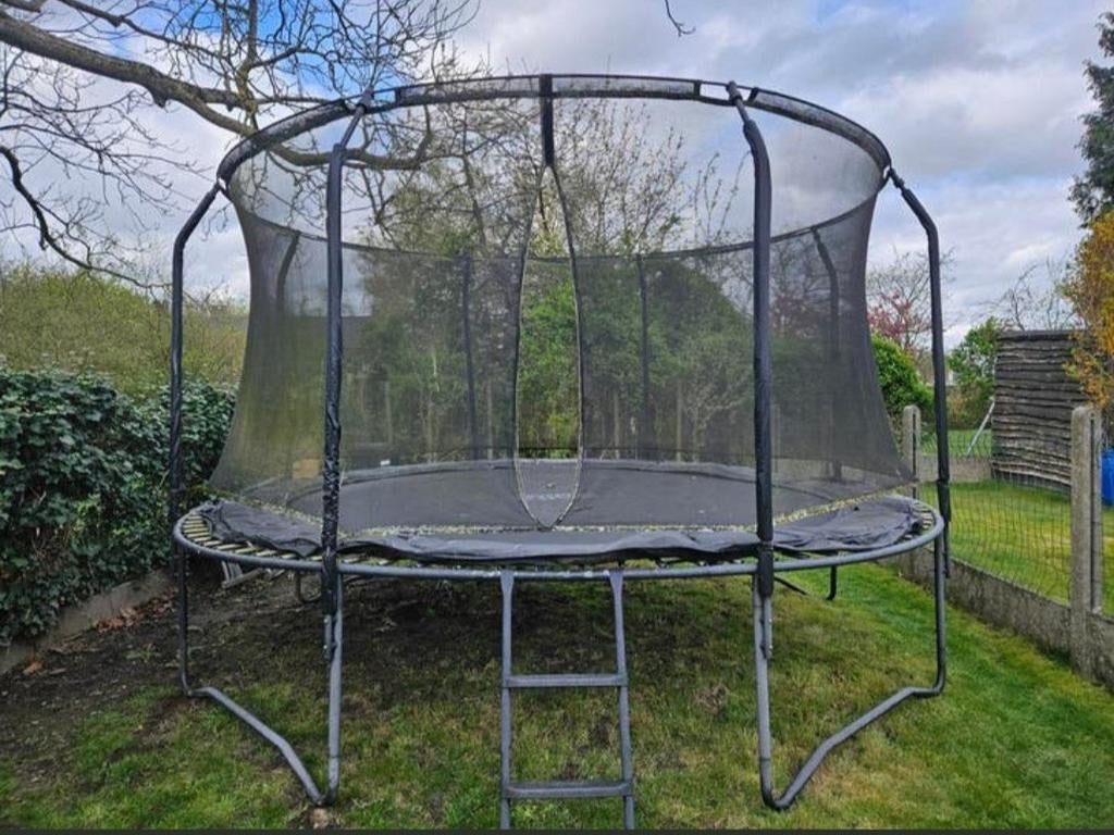 Salta trampoline 427cm - premium black edition met trapje, Kinderen en Baby's, Ophalen