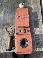 Antieke eikenhouten ( huis)telefoon eind 1800 begin 1900(NL), Enlèvement