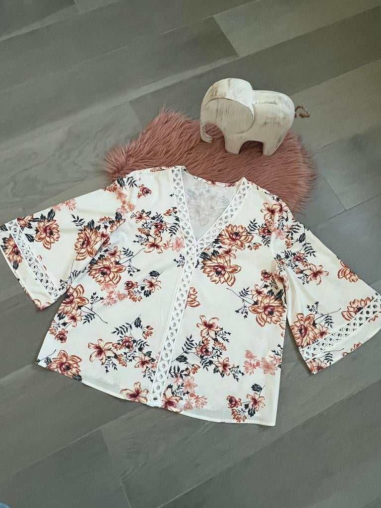 Joli chemisier, Enlèvement ou Envoi, Comme neuf, Taille 38/40 (M)