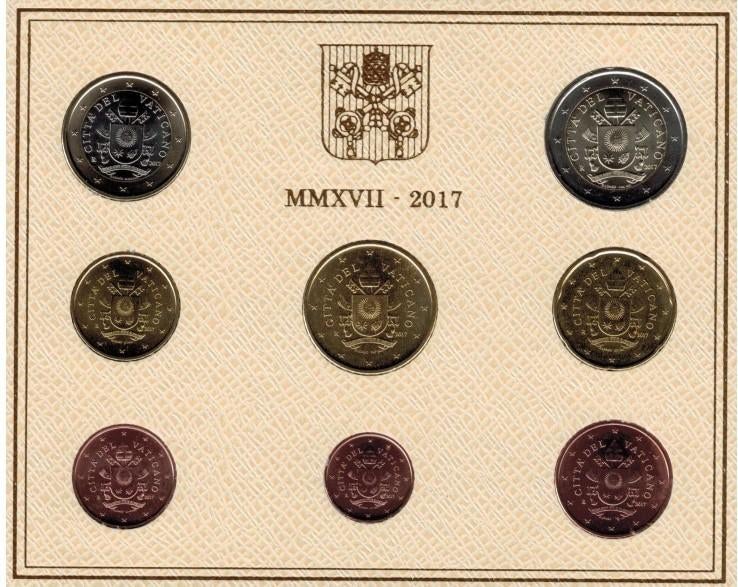 Vaticaan - Originele Bu 2017, Postzegels en Munten, Ophalen of Verzenden, Vaticaanstad, Overige waardes, Setje