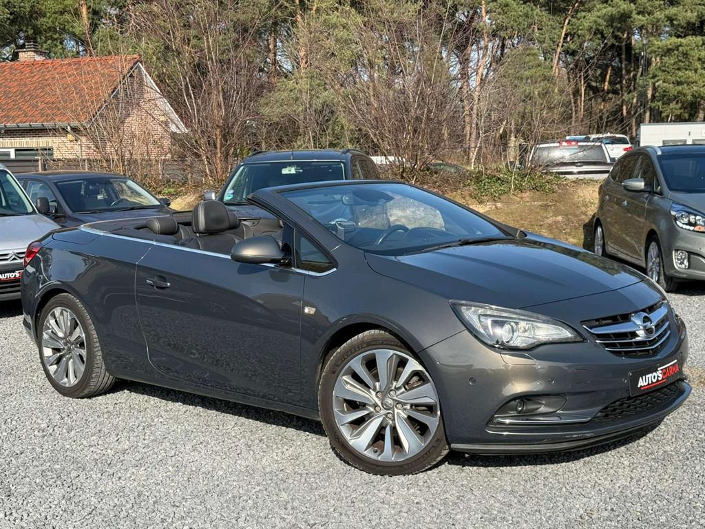 Opel Cascada Automaat Benzine 170 Pk Achteruitrij Camera Air, Auto's, Automaat, Zwart, 4 cilinders, Cabriolet