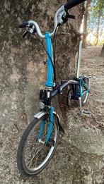 Brompton M6R bleu 6 vitesses porte bagage arrière, Vitesses, Brompton, Comme neuf, Enlèvement