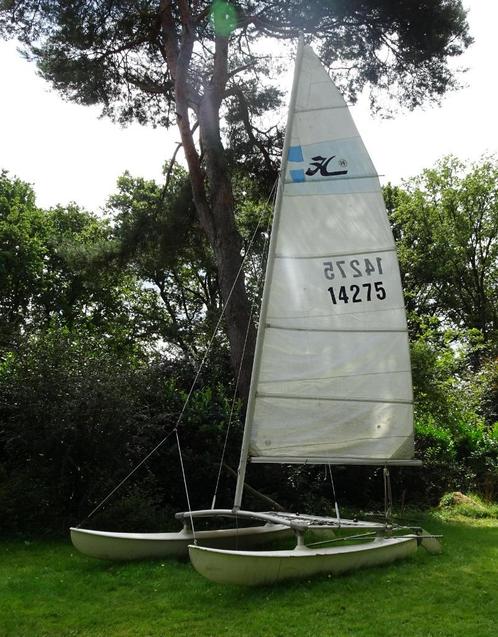 Catamaran Hobbie Cat 14 collector de 1975 (Num.94), Watersport en Boten, Catamarans, Gebruikt, Ophalen of Verzenden