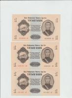 1955 Mongolia 1 Togrog Ulsiyn Bank  Setje van 3, Postzegels en Munten, Setje, Ophalen of Verzenden