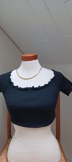 Maat XS kort topje Shein, Ophalen, Zwart, Korte mouw, Maat 34 (XS) of kleiner