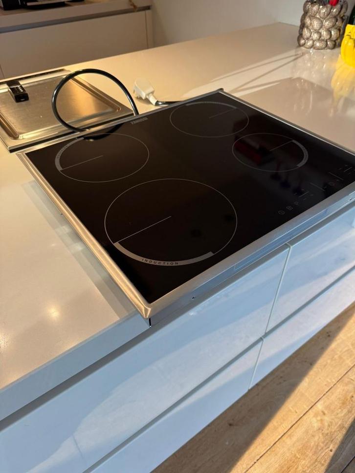 Zanussi Inductie Kookplaat - 4 Zones, Elektronische apparatuur, Kookplaten, Zo goed als nieuw, Inbouw, Inductie, 4 kookzones, Ophalen