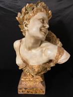 Buste van Jean Baptiste Carpeaux : Bacchante aux lauriers, Antiquités & Art, Enlèvement ou Envoi