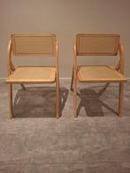 Rotan eik Scandinavish design stoelen, Enlèvement, Bois