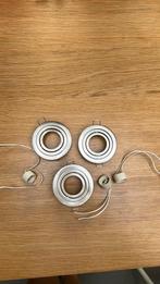 Spots 6st zilver, Ophalen, Gebruikt, Metaal of Aluminium, Plafondspot of Wandspot