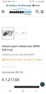 bmw e46 sportuitlaat simons, Gebruikt, Ophalen of Verzenden, BMW