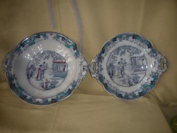 VINTAGE TRES  RARRE DEUX PLAT BOCH CANTON, Enlèvement