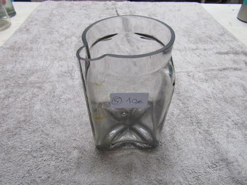 Transparante gegoten geblazen glazen pot H16-DF9.5-DG9.5, 15, Antiek en Kunst, Antiek | Glaswerk en Kristal, Ophalen of Verzenden
