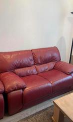 Bordeau zetels leder, Huis en Inrichting, Zetels | Zetels, Ophalen, Zo goed als nieuw