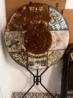 Table et chaises metalliques, Ophalen, Gebruikt, 50 tot 100 cm, Rond