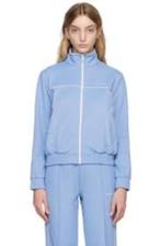 Sporty & Rich blue eden track jacket mt S, Sporty & Rich, Overige typen, Zo goed als nieuw, Maat 36 (S)