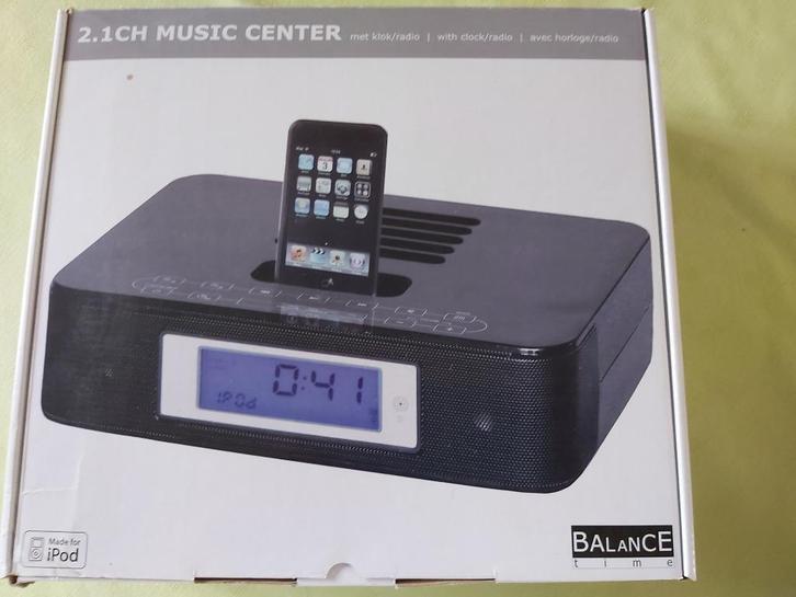 2.1ch music center met klok/radio - merk Balance, Elektronische apparatuur, Overige elektronische apparatuur, Nieuw, Ophalen of Verzenden