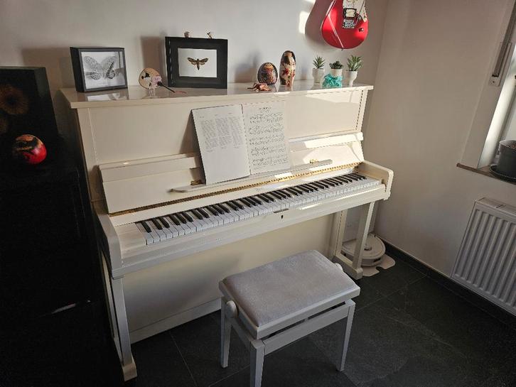 Piano droit BORD Ivoire - modèle 118, Musique & Instruments, Pianos, Piano, Brillant, Enlèvement