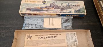 Vintage Airfix H.M.S. Belfast 1/600 modelbouw beschikbaar voor biedingen