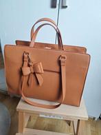 Bruine laptoptas in puf leer, Ophalen of Verzenden