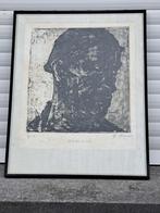 eau forte epreuve d artiste mineur signe georges higuet, Antiek en Kunst, Ophalen of Verzenden