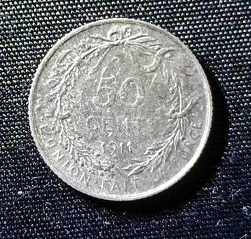 50 cent 1911 FR - Albert I beschikbaar voor biedingen