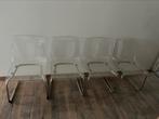 4 ikea tobias stoelen, Ophalen, Kunststof, Gebruikt, Wit