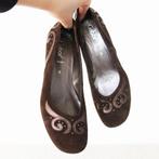 Magnifiques escarpins Gabor en daim -S9 (taille 6/39) € 45,-, Comme neuf, Brun, Envoi, Gabor