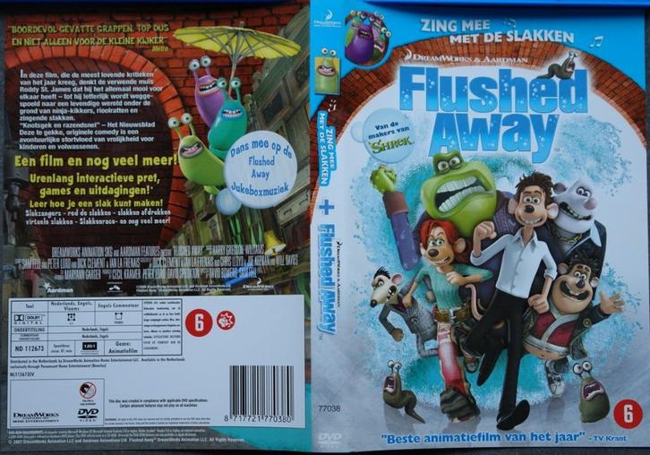 Flushed Away, Cd's en Dvd's, Dvd's | Tekenfilms en Animatie, Ophalen of Verzenden