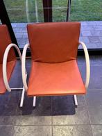 2 vintage metaform Cirkel stoelen bruin/oranje, Antiek en Kunst, Ophalen