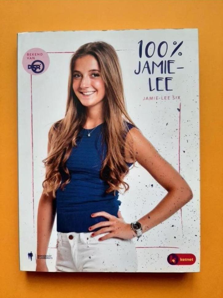 Boek : 100% Jamie-Lee Six gesigneerd + gehandtekende foto, Boeken, Kinderboeken | Jeugd | 13 jaar en ouder, Zo goed als nieuw