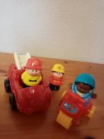Fisher Price : rescue-team brandweerwagen scooter + 3x pop, Kinderen en Baby's, Speelgoed | Fisher-Price, Ophalen of Verzenden