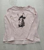 lichtroze longsleeve konijn h & m maat 122 - 128, Kinderen en Baby's, Kinderkleding | Maat 122, Meisje, H&M, Ophalen of Verzenden