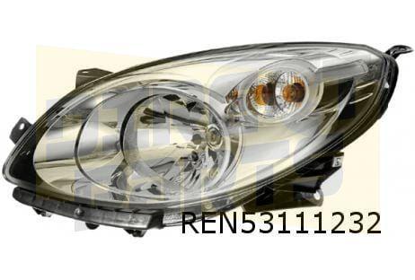 Renault Twingo (3/08-12/11) koplamp Rechts (chrome) Originee, Auto-onderdelen, Verlichting, Renault, Nieuw, Verzenden