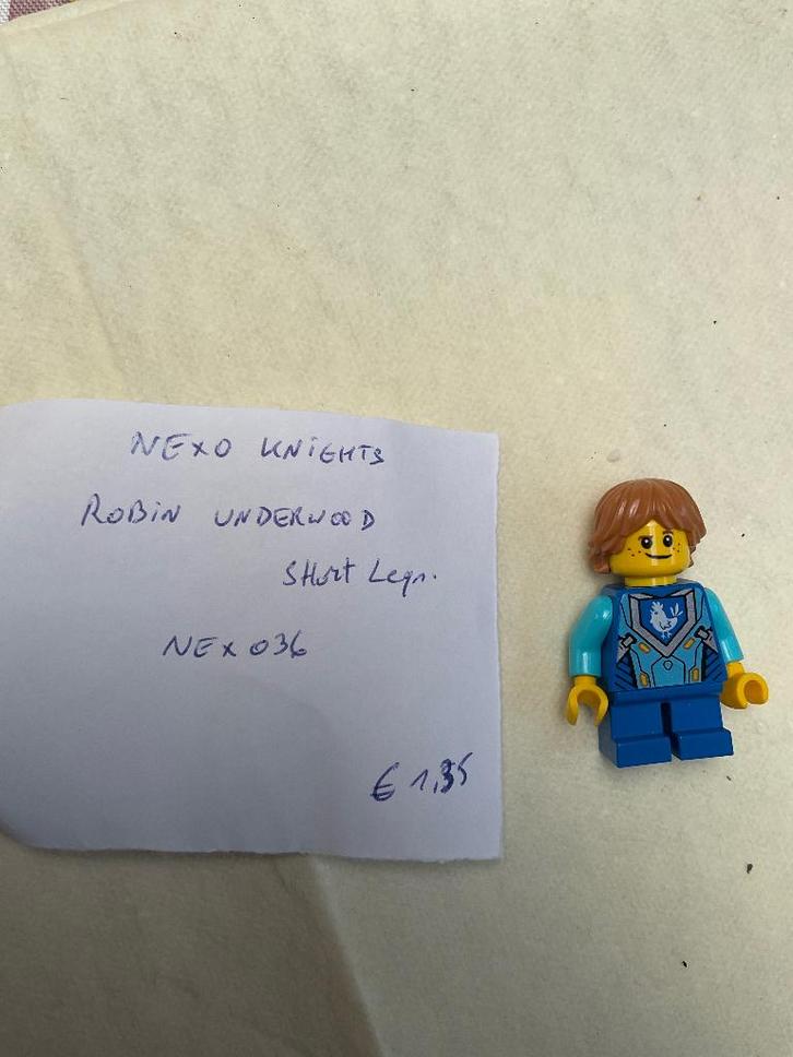 Lego Nexo Knights minifig nex036 Robin Underwood, Kinderen en Baby's, Speelgoed | Duplo en Lego, Zo goed als nieuw, Lego, Complete set