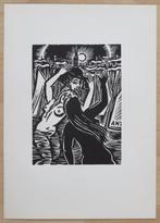 Houtsnede Frans Masereel: ANTWERPEN: Allegorie, Antiek en Kunst, Kunst | Etsen en Gravures, Verzenden