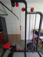 Lat pulldown met roeistation - Iron force, Sport en Fitness, Ophalen, Gebruikt, Krachtstation, Rug