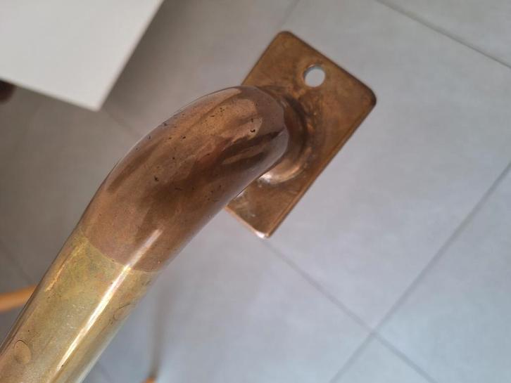 Oude retro koper, brons, messing trap  raling scheepvaart, Antiek en Kunst, Antiek | Brons en Koper, Brons, Ophalen