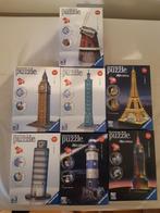 7 x 3D puzzel Ravensburger, Verzenden, Minder dan 500 stukjes, Zo goed als nieuw, Rubik's of 3D-puzzel